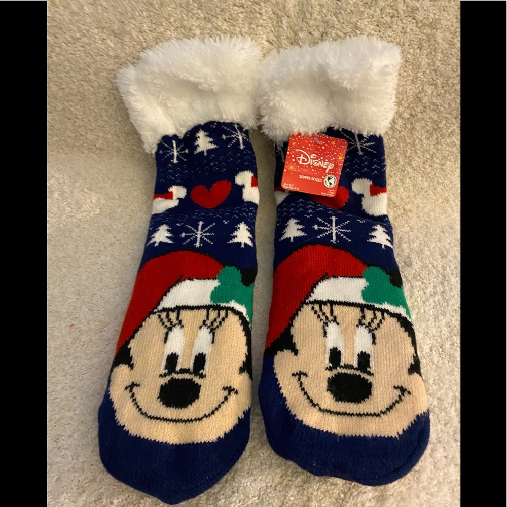 New Disney Mickey slipper socks one size - Picture 1 of 5
